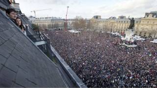 Марш протеста в Париже