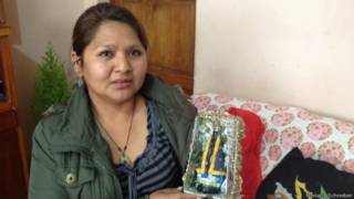 Malena trouxe do Brasil uma imagem da Nossa Senhora Aparecida | Foto: Mariana Schreiber
