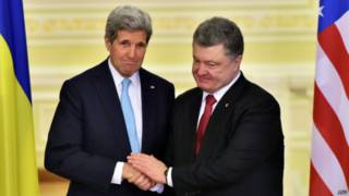 Керрі та Порошенко