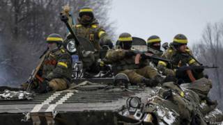 Украинские солдаты в районе Дебальцева
