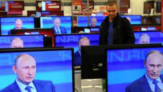 Путин на телеэкранах
