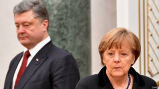 Петр Порошенко и Ангела Меркель