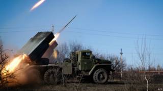 Ракетный обстрел с позиций сепаратистов