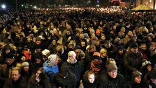 Des milliers de manifestants à Copenhague