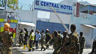 atentado en Hotel Central, de Mogadishu