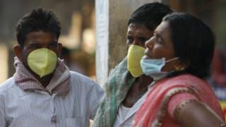 Brote de gripe en India