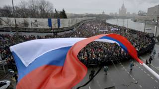 Марш памяти Немцова в Москве