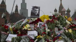 Траурный марш в память о Борисе Немцове в центре Москвы 1 марта 2014 года