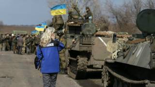 Наблюдатель ОБСЕ и украинские военные