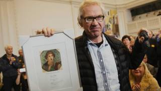 Ларс Вилкс с премией "Сапфо"