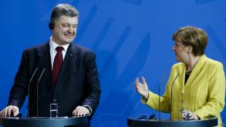 Ангела Меркель и Петр Порошенко