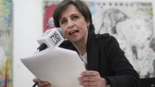 Carmen Aristegui, periodista mexicana.