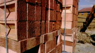 a pile of bricks