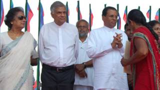 ranil and sirisena with kumarathunga