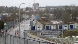 Эстонско-российская граница в Нарве