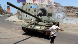 Tanque en Adén.