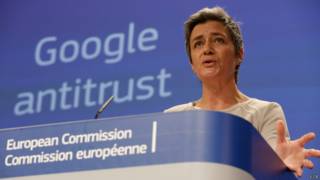 Margrether Vestager, comisaria de Competencia de la UE.