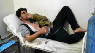 Wani da harin gubar Chlorine ya ya shafa a Syria
