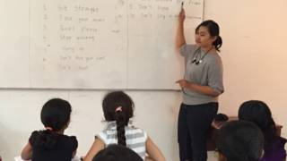 Kelas anak pengungsi