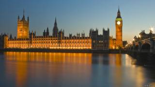 Westminster, sede del parlamento británico