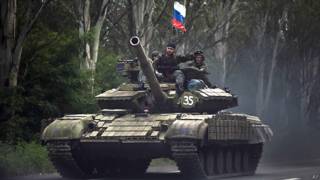 Танк под российским флагом