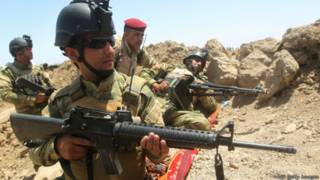 Солдаты армии Ирака в ходе боев в провинции Анбар, 19 мая 2015 г.