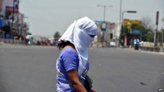 Ola de calor en India