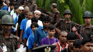 Myanmar transfer 150 migrants boat people to Bangladesh