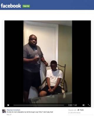 Imagen de video de padre que critica las humillaciones en las redes