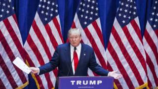 donal trump, empresario y precandidato presidencial republicano