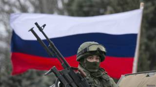 Российский солдат в Крыму