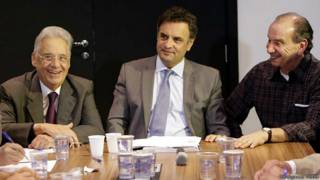 FHC, Aécio Neves e Aloysio Nunes | Foto: Divulgação PSDB