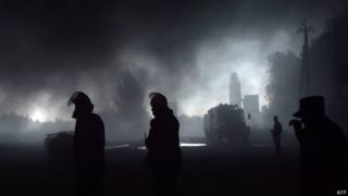 Нічне гасіння пожежі у Крячках Васильківського району