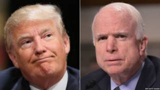 Дональд Трамп и Джон Маккейн