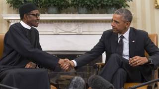 Rais Mahammadu Buhari na Rais Obama