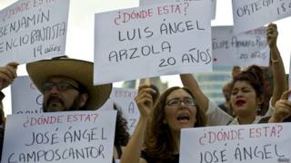 Protesta por los desaparecidos