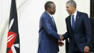 Shugaban Obama da Uhuru Kenyatta na kasar Kenya
