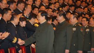 胡锦涛、习近平、郭伯雄、徐才厚
