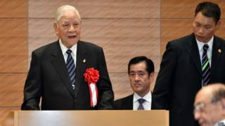 李登輝訪問日本,在7月22日對日本國會議員發表演說。