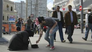 Нищие в Москве