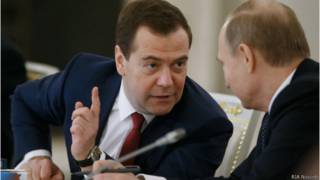 Дмитрий Медведев и Владимир Путин