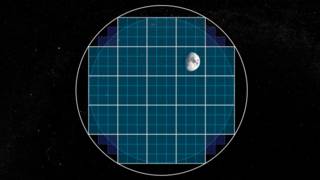 imagen de la luna en el espacio