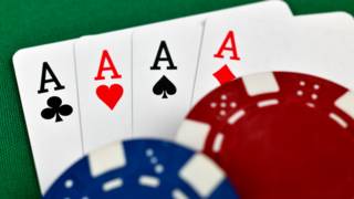 Four aces and chips