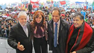 Lula, Cristina e Daniel Scioli (Foto: Ricardo Stuckert/Instituto Lula)