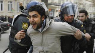 Разгон демонстрации в Баку