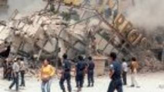 Ruinas del Hotel Regis, colapsado en el sismo de 1985 en Ciudad de México.