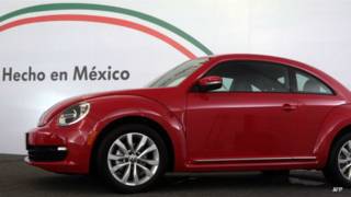 Automóvil Beetle fabricado en Puebla, México.
