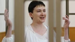 Надежда Савченко в суде