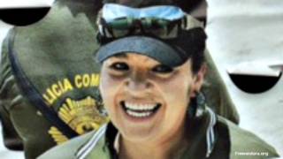 Nestora Salgado, comandanta de la policía comunitaria de Olinalá, Guerrero. Foto: cortesía Freenestora.org