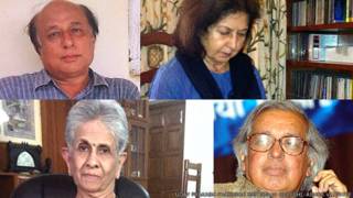 उदय प्रकाश, नयनतारा सहगल, शशि देशपांडे और अशोक वाजपेयी